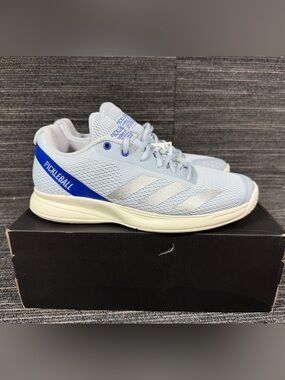 adidas Courtflash Pickleball Sneakers Halo Blue/Silver Metallic/Lucid Blue W 8.5